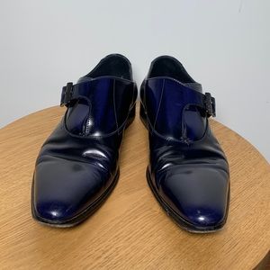 Hugo Boss Dally men’s dress shoes dark blue shirt ze 8.5 US